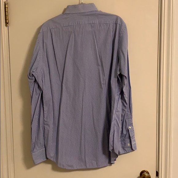Polo by Ralph Lauren Blue Striped Shirt 15.5,34/35 - Picture 4 of 5